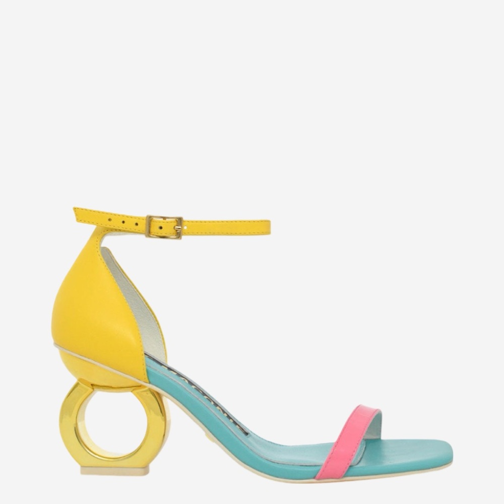 KAT MACONIE JUSTINE COLORBLOCK CIRCLE HEELS  SZ US 9 NWD
